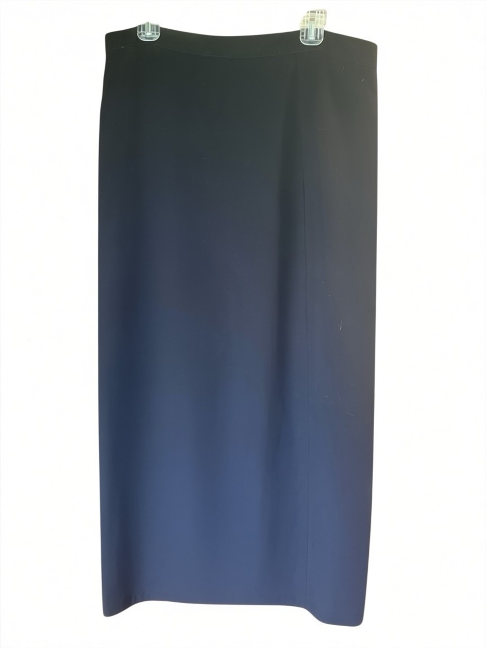 Black Ankle-Length Straight Skirt, Sz. 50